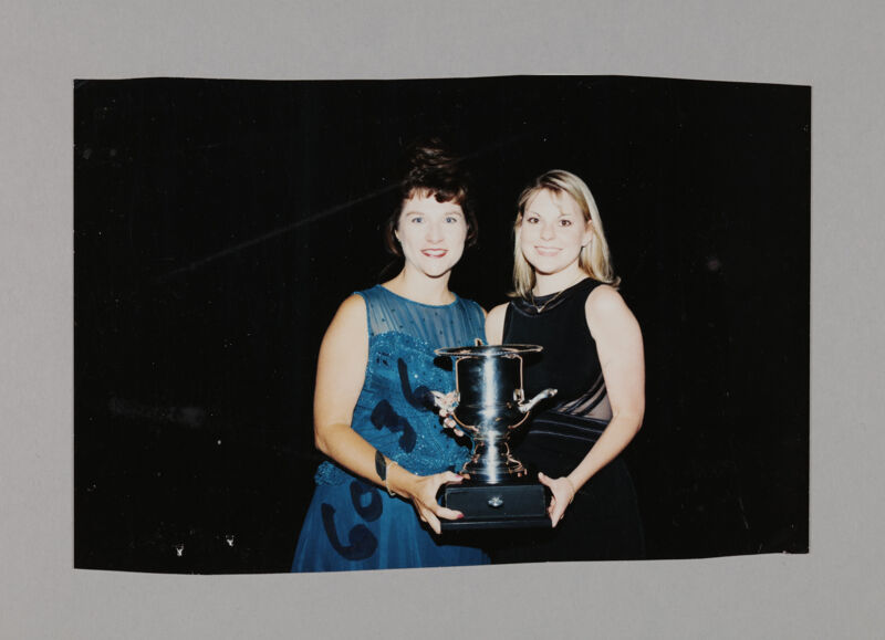 Frances Mitchelson and Shelly Favre with Convention Award Photograph 3, July 3-5, 1998 (Image)