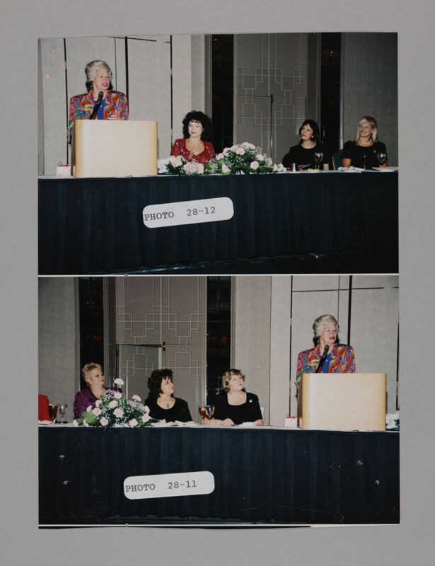 Unidentified Speaker and Officers in Convention Session Photosheet, July 3-5, 1998 (Image)