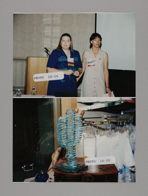 Pam Backstrom and Grey Carpenter at Convention and Glass Cactus Photosheet, July 3-5, 1998 (Image)