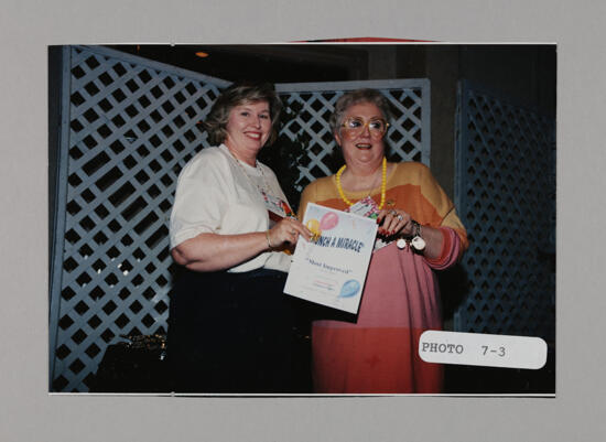 Claudia Nemir and Clearwater, Florida Alumnae Chapter Member at Convention Photograph, July 3-5, 1998 (image)