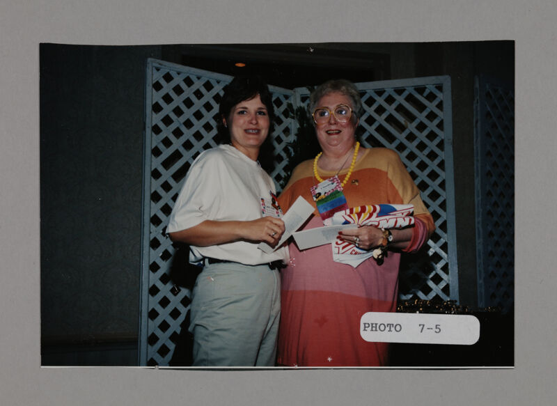 Claudia Nemir and Carol Ann at Convention Photograph, July 3-5, 1998 (Image)