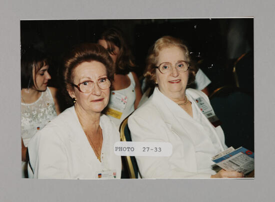 Two Unidentified Alumnae in Convention Session Photograph, July 3-5, 1998 (image)