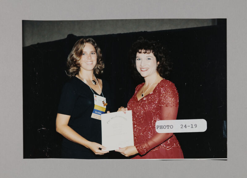 July 3-5 Frances Mitchelson and Unidentified with Convention Award Photograph 14 Image