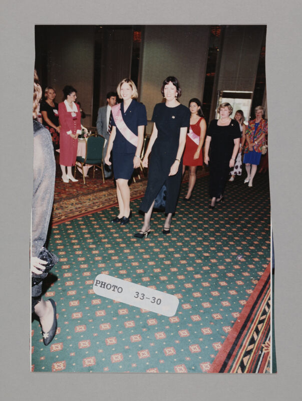 Convention Pages Escorting Phi Mus Into Banquet Photograph 2, July 3-5, 1998 (Image)