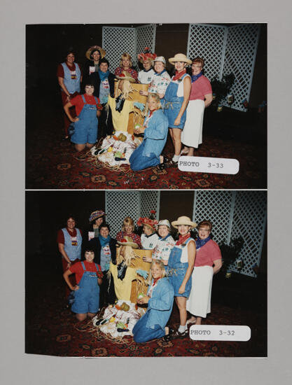 Phi Mus in Costumes for Convention Officers' Luncheon Photosheet, July 3-5, 1998 (image)