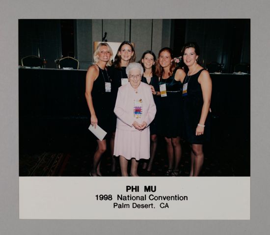 Leona Hughes and Five Phi Mus at Convention Photograph 2, July 3-5, 1998 (image)