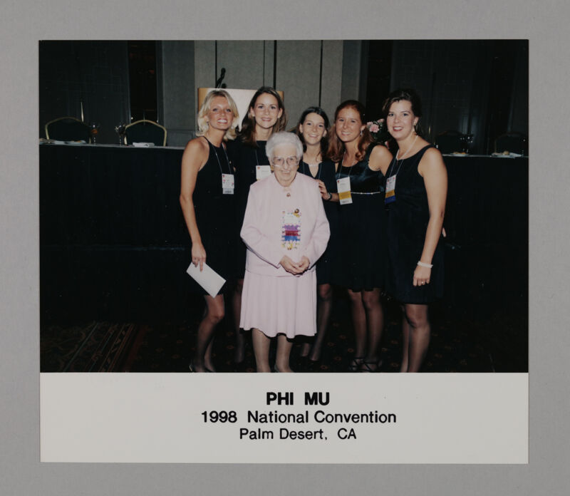 Leona Hughes and Five Phi Mus at Convention Photograph 2, July 3-5, 1998 (Image)