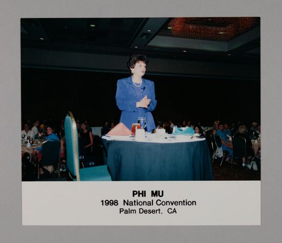 Ann Marie Sabath Speaking at Convention Photograph 2, July 3-5, 1998 (image)