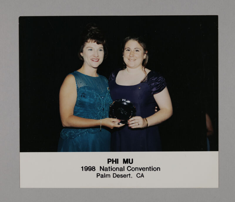 Frances Mitchelson and Unidentified with Convention Award Photograph 17, July 3-5, 1998 (Image)