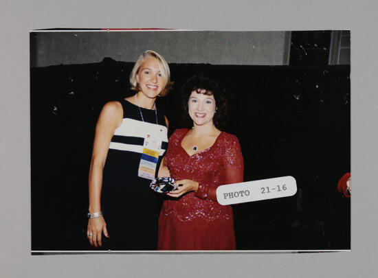 Frances Mitchelson and Unidentified with Convention Award Photograph 15, July 3-5, 1998 (image)