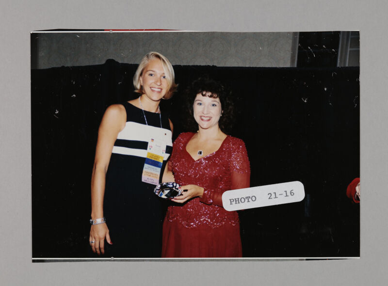 Frances Mitchelson and Unidentified with Convention Award Photograph 15, July 3-5, 1998 (Image)