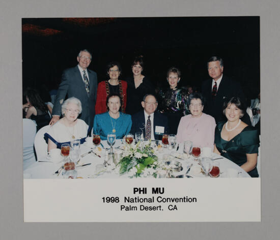 Phi Mus and Husbands at Convention Banquet Photograph, July 3-5, 1998 (image)