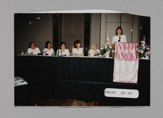 Head Table and Speaker in Convention Session Photograph, July 3-5, 1998 (image)