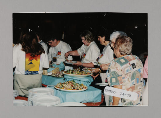 Buffet Line at Convention Photograph, July 3-5, 1998 (image)