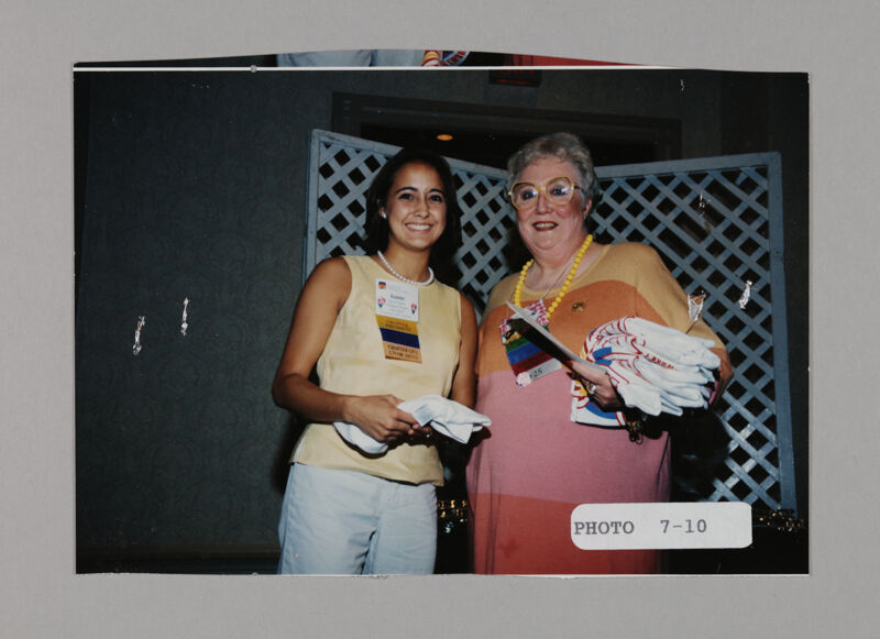 Claudia Nemir and Jeanne at Convention Photograph, July 3-5, 1998 (Image)