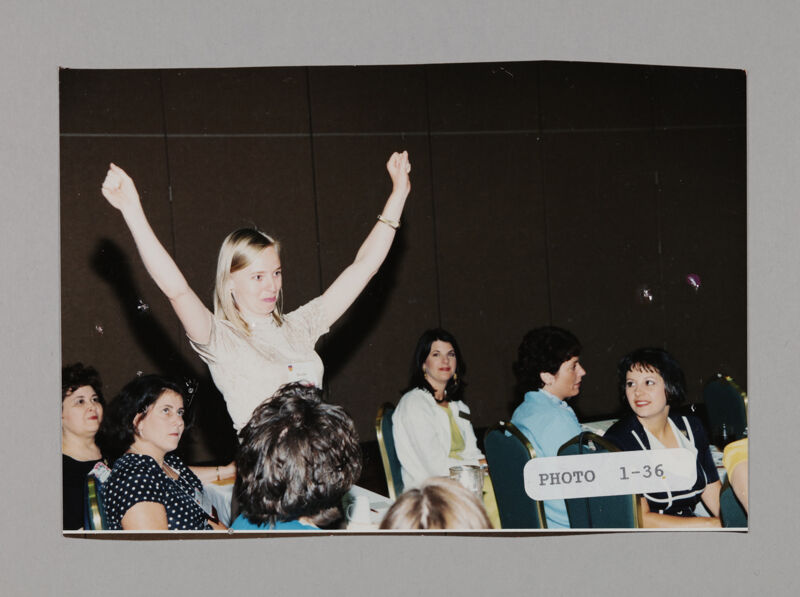 Phi Mu Gestures in Convention Session Photograph 2, July 3-5, 1998 (Image)