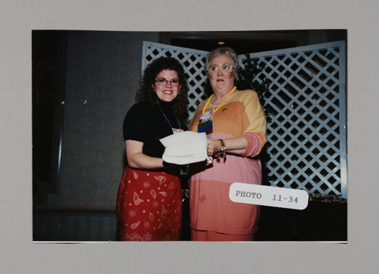 Rosalind Roland and Claudia Nemir at Convention Photograph, July 3-5, 1998 (image)