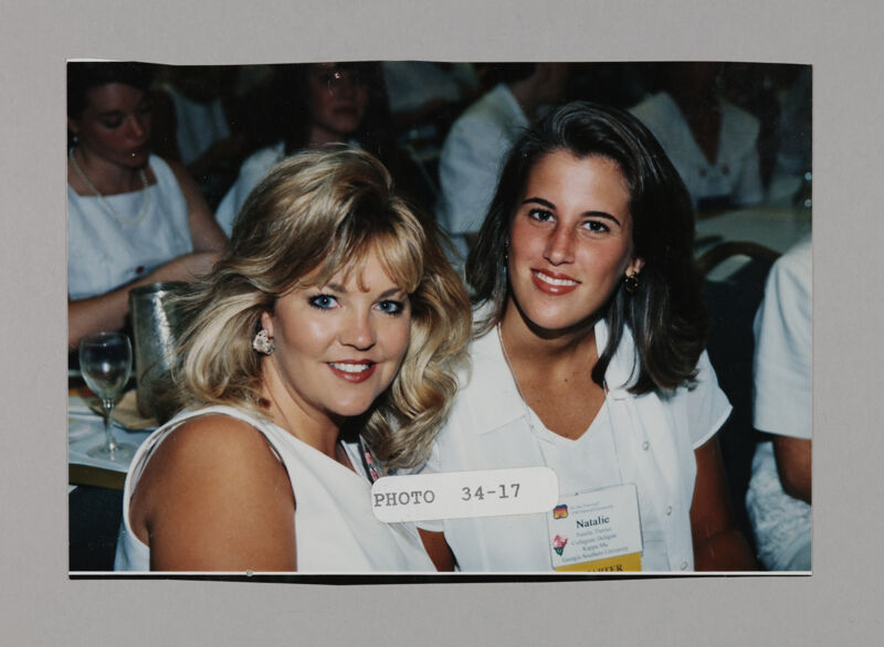 Natalie Theriot and Unidentified at Convention Photograph, July 3-5, 1998 (Image)