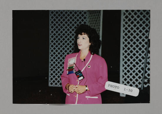 Frances Mitchelson Speaking at Convention Photograph 3, July 3-5, 1998 (image)