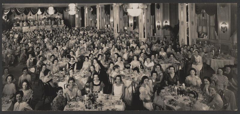 Unidentified Phi Mu Convention Banquet Photograph Image