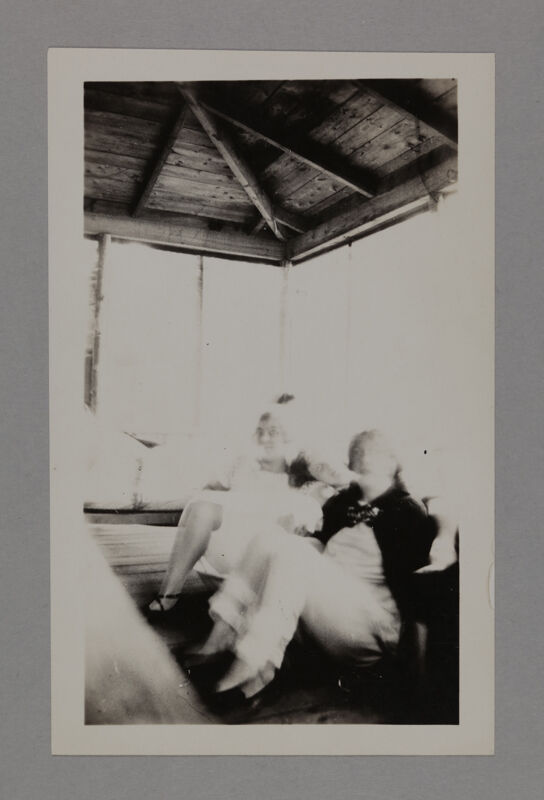 1924 Two Phi Mus in Cottage at the Beta Province Convention Photograph Image