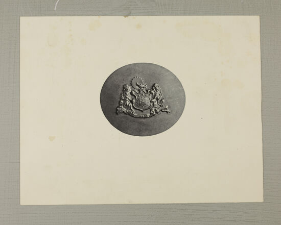 Coat of Arms Brooch Photograph, 1910 (Image)