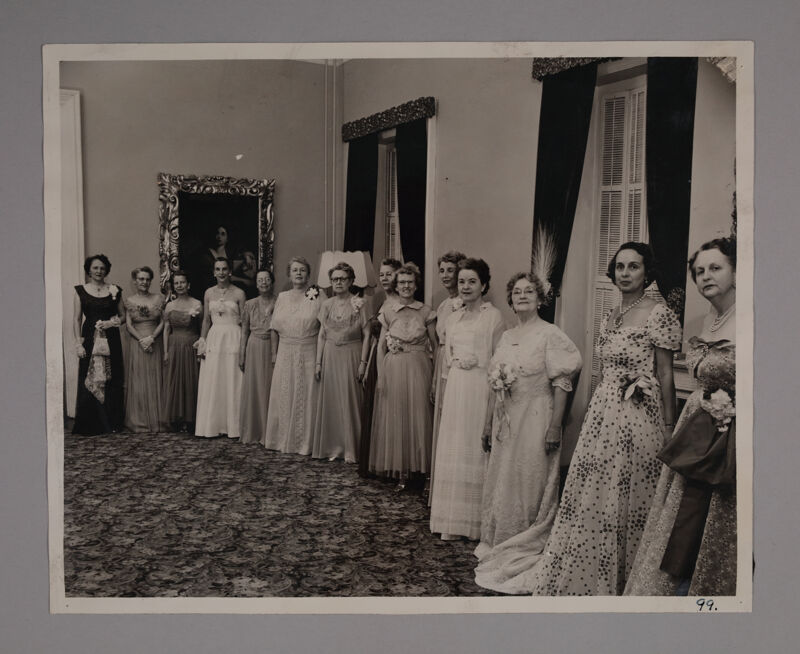 Convention Philomathean Tea Receiving Line Photograph, June 23-28, 1952 (Image)