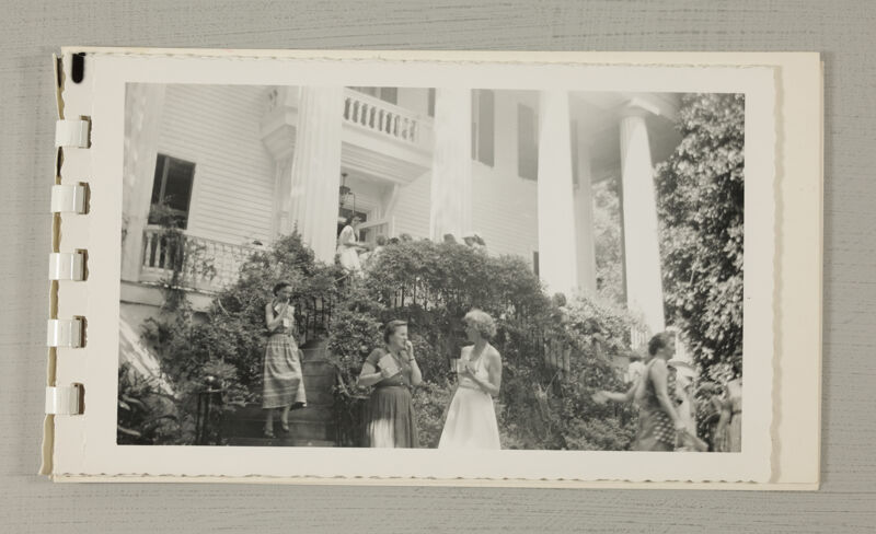 Phi Mus Outside Wesleyan College Building During Convention Photograph 1, June 23-28, 1952 (Image)