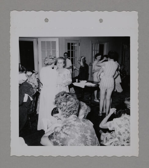 Phi Mus in Blindfolds for Convention Activity Photograph, June 23-28, 1952 (Image)