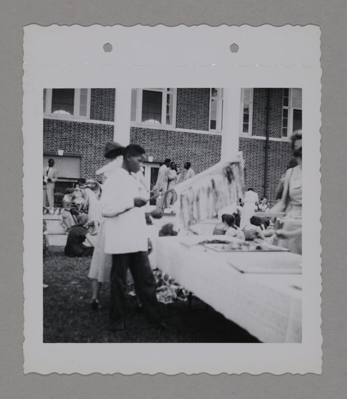 Phi Mus Serving Outdoor Convention Meal Photograph 2, June 23-28, 1952 (Image)