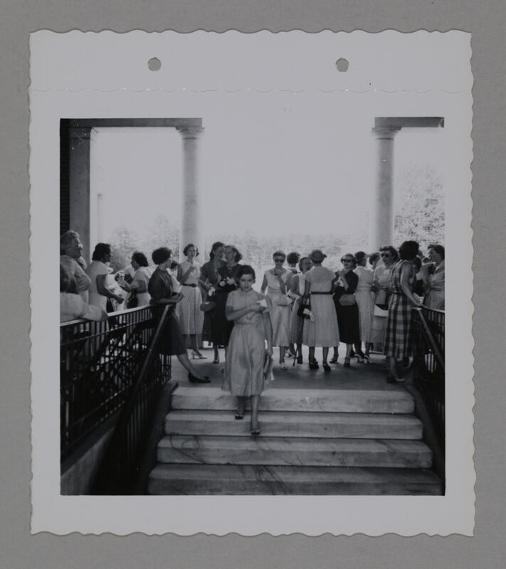 Phi Mus in Wesleyan College Logge During Convention Photograph, June 23-28, 1952 (Image)