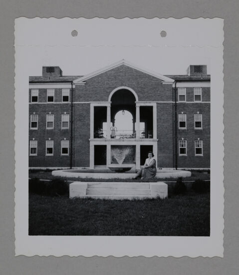 Unidentified by Wesleyan College Alpha Delta Pi Fountain Photograph, June 23-28, 1952 (image)