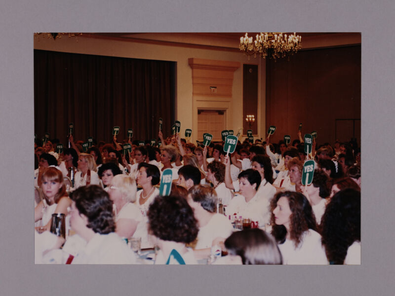 Phi Mus with Voting Fans in Convention Session Photograph, July 7-10, 2000 (Image)