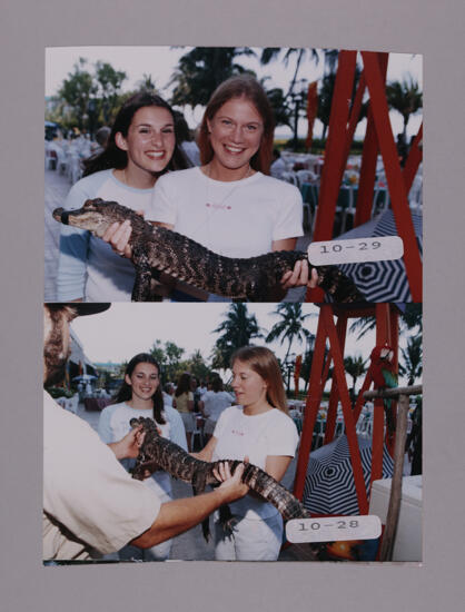 Phi Mus with Crocodiles at Convention Opening Dinner Photosheet, July 7-10, 2000 (image)