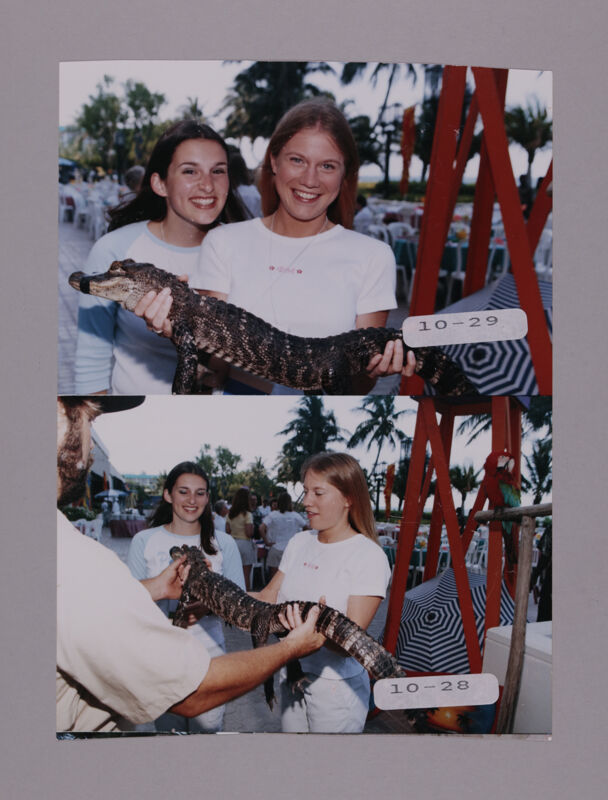 Phi Mus with Crocodiles at Convention Opening Dinner Photosheet, July 7-10, 2000 (Image)