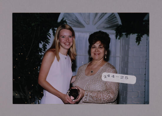 Mary Jane Johnson and Unidentified with Convention Award Photograph 3, July 7-10, 2000 (image)