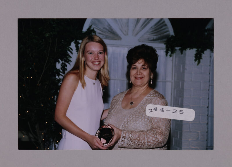 Mary Jane Johnson and Unidentified with Convention Award Photograph 3, July 7-10, 2000 (Image)