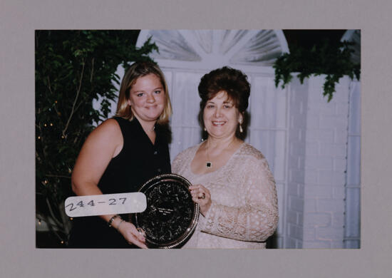 Mary Jane Johnson and Unidentified with Convention Award Photograph 6, July 7-10, 2000 (image)