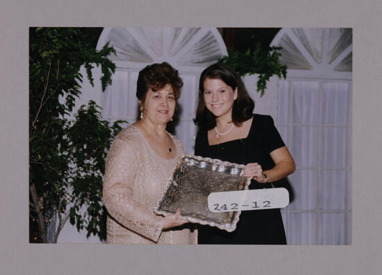 Mary Jane Johnson and Unidentified with Convention Award Photograph 8, July 7-10, 2000 (image)