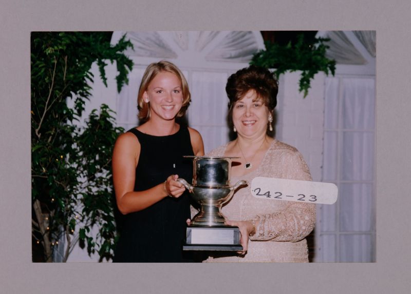 Carnation Cup Winner and Mary Jane Johnson at Convention Photograph 1, July 7-10, 2000 (Image)