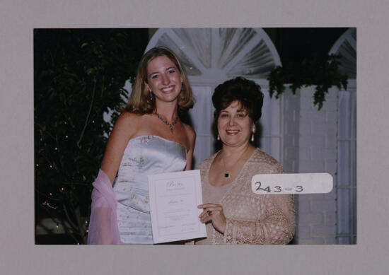 Alpha Pi Chapter Member and Mary Jane Johnson at Convention Photograph, July 7-10, 2000 (image)