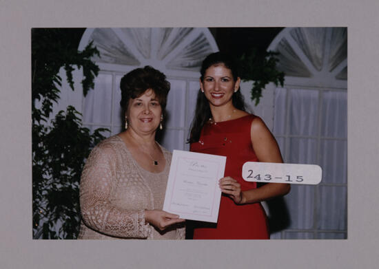 Miami Alumnae Chapter Member and Mary Jane Johnson at Convention Photograph, July 7-10, 2000 (image)