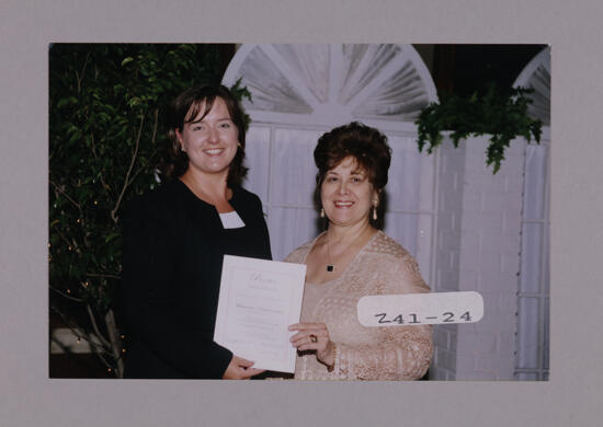 Monroe Alumnae Chapter Member and Mary Jane Johnson at Convention Photograph, July 7-10, 2000 (image)