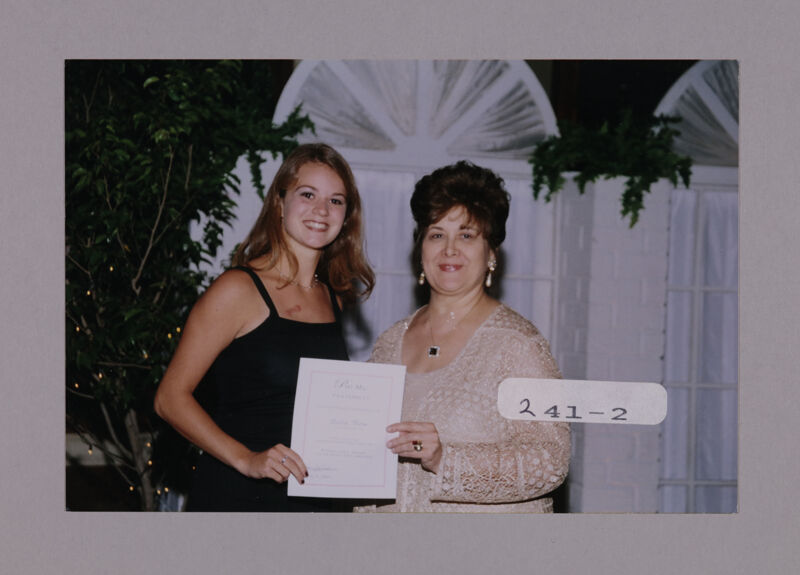 Delta Beta Chapter Member and Mary Jane Johnson at Convention Photograph, July 7-10, 2000 (Image)