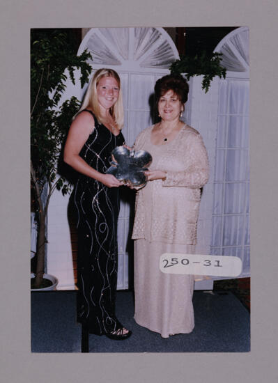 Mary Jane Johnson and Unidentified with Convention Award Photograph 2, July 7-10, 2000 (image)