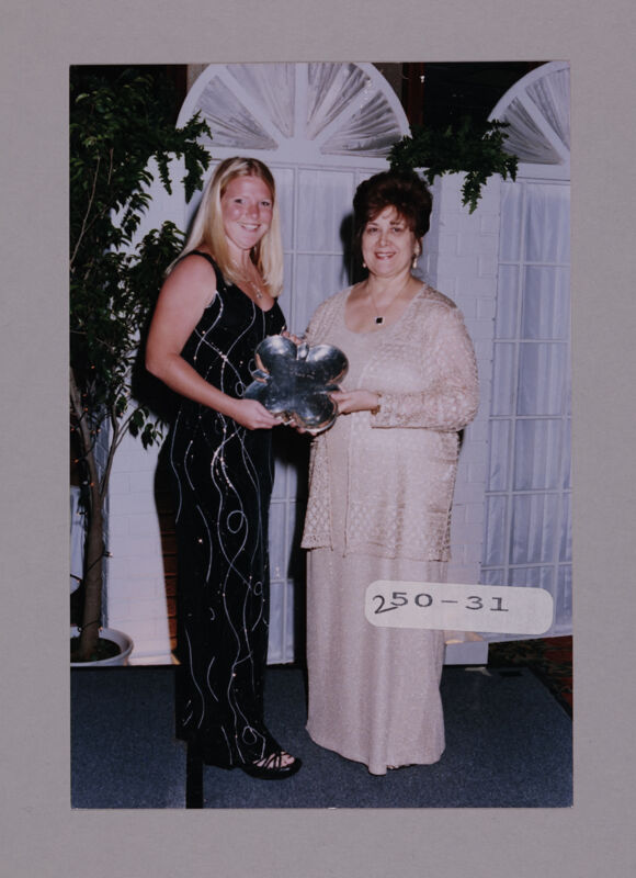 Mary Jane Johnson and Unidentified with Convention Award Photograph 2, July 7-10, 2000 (Image)