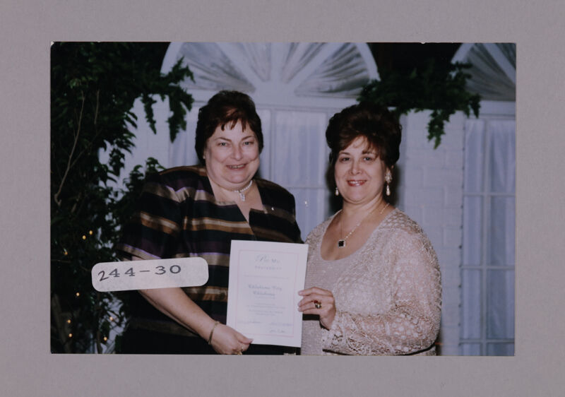 Oklahoma City Alumnae Chapter Member and Mary Jane Johnson at Convention Photograph, July 7-10, 2000 (Image)