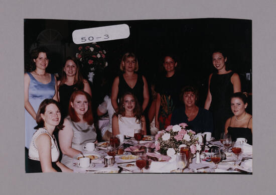 Table of 10 at Convention Banquet Photograph 1, July 7-10, 2000 (image)