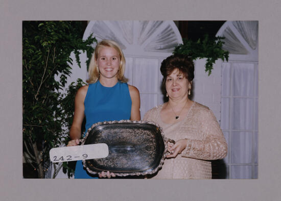 Mary Jane Johnson and Unidentified with Convention Award Photograph 4, July 7-10, 2000 (image)