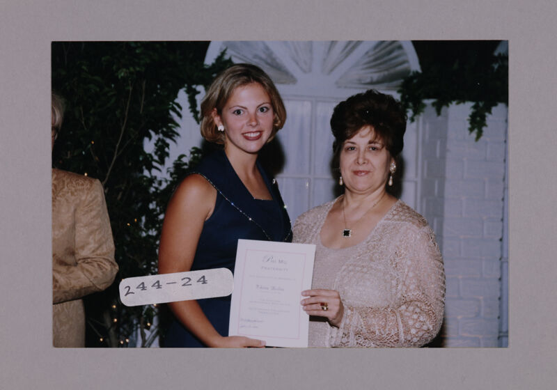 Theta Delta Chapter Member and Mary Jane Johnson at Convention Photograph, July 7-10, 2000 (Image)